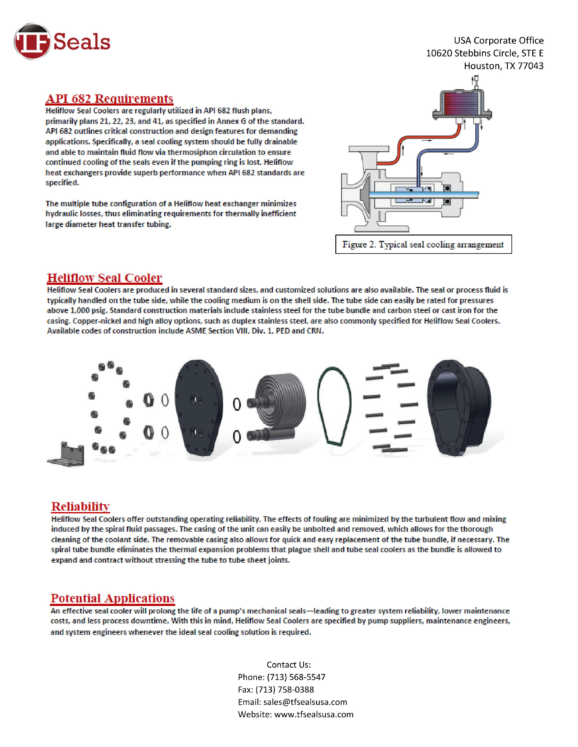 Heliflow heat exchanger detail